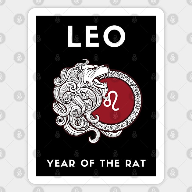 LEO / Year of the RAT Magnet by KadyMageInk